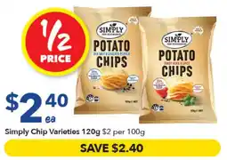 Ritchies Simply Chip Varieties offer