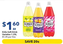 Ritchies Kirks Soft Drink Varieties offer