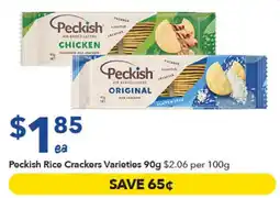 Ritchies Peckish Rice Crackers Varieties offer