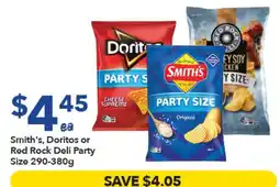 Ritchies Smith's, Doritos or Red Rock Deli Party Size offer