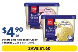 Ritchies Streets Blue Ribbon Ice Cream Varieties offer
