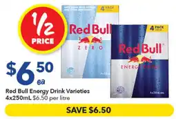 Ritchies Red Bull Energy Drink Varieties offer