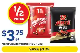 Ritchies Mars Fun Size Varieties offer