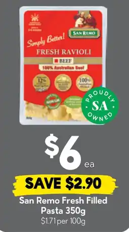 Drakes San Remo Fresh Filled Pasta offer