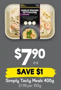 Drakes Simply Tasty Meals Garlic Prawn Fettuccine offer