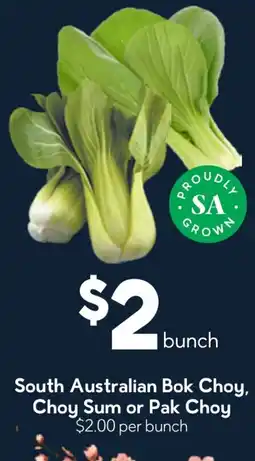 Drakes South Australian Bok Choy, Choy Sum or Pak Choy offer