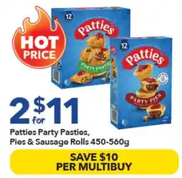 Ritchies Patties Party Pasties, Pies & Sausage Rolls offer