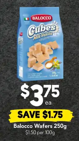 Drakes Balocco Cubes Milk Vanilla Wafers offer