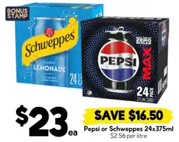 Drakes Pepsi or Schweppes offer