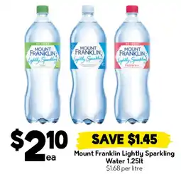 Drakes Mount Franklin Lightly Sparkling Water offer