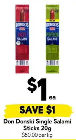 Drakes Don Donski Single Salami Sticks offer