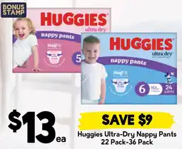 Drakes Huggies Ultra-Dry Nappy Pants offer