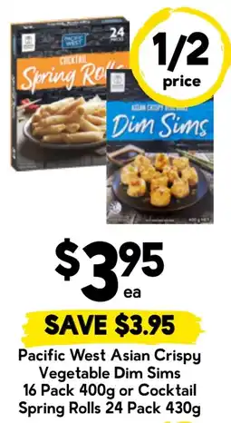 Drakes Pacific West Asian Crispy Vegetable Dim Sims offer