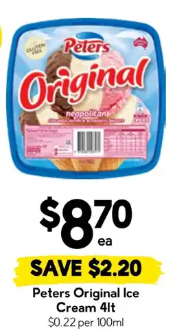 Drakes Peters Original Ice Cream offer