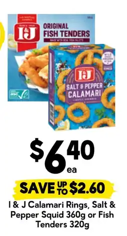 Drakes I & J Calamari Rings, Salt & Pepper Squid offer