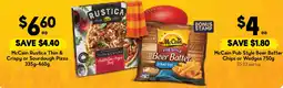 Drakes McCain Rustica Thin & Crispy or Sourdough Pizza offer