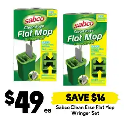 Drakes Sabco Clean Ease Flat Mop Wringer Set offer