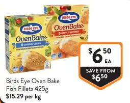 Foodworks Birds Eye Oven Bake Fish Fillets offer
