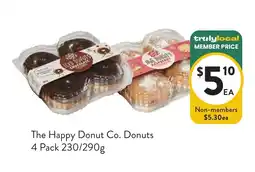 Foodworks The Happy Donut Co. Donuts offer