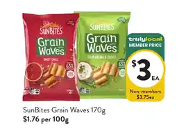 Foodworks SunBites Grain Waves offer