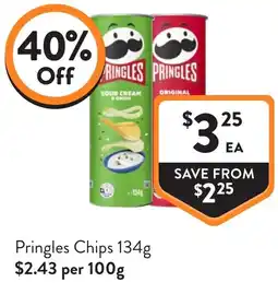 Foodworks Pringles Chips offer