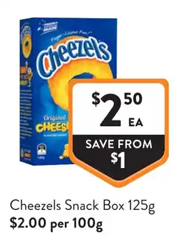 Foodworks Cheezels Snack Box offer