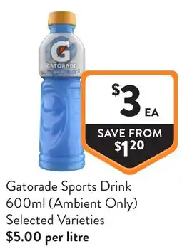 Foodworks Gatorade Sports Drink offer