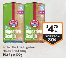 Foodworks Tip Top The One Digestive Health Bread offer