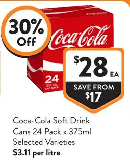 Foodworks Coca-Cola Soft Drink offer
