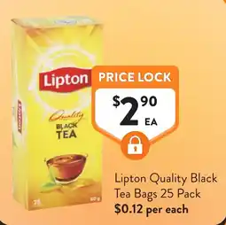 Foodworks Lipton Quality Black Tea offer