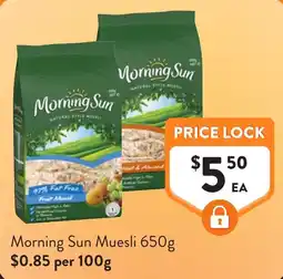 Foodworks Morning Sun Muesli offer