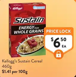 Foodworks Kellogg's Sustain Cereal offer