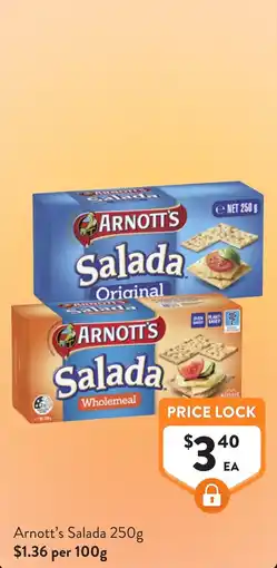 Foodworks Arnott's Salada offer