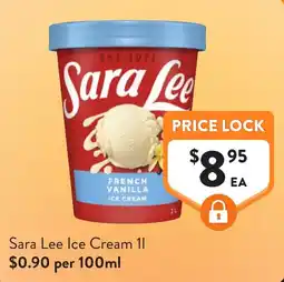 Foodworks Sara Lee Ice Cream offer