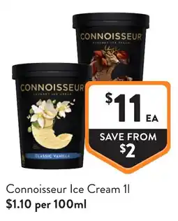 Foodworks Connoisseur Ice Cream offer