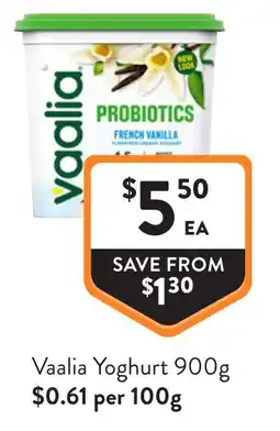 Foodworks Vaalia Yoghurt offer