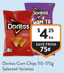 Foodworks Doritos Corn Chips Selected Varieties offer