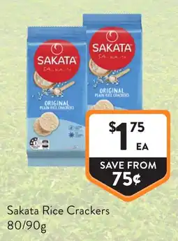 Foodworks Sakata Rice Crackers offer