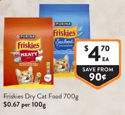 Foodworks Friskies Dry Cat Food offer