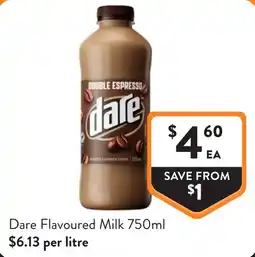 Foodworks Dare Flavoured Milk offer