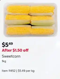 Costco Sweetcorn offer