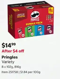 Costco Pringles Variety offer