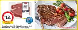 Coles Coles Australian No Added Hormones Beef Rump Steak offer