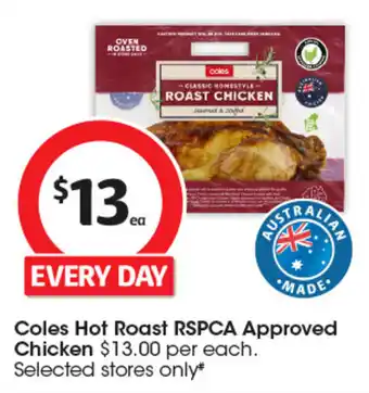 Coles Hot Roast Chicken