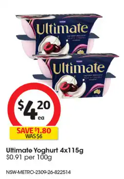 Coles Ultimate Yoghurt offer