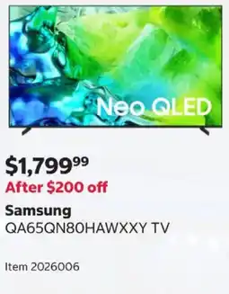 Costco Samsung Neo QLED QA65QN80HAWXXY TV offer