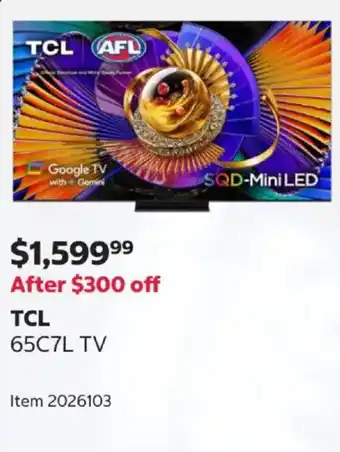 TCL 65C7L TV