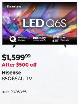 Costco Hisense 85Q6SAU TV offer