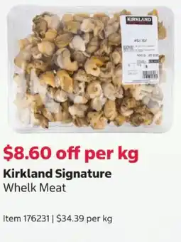 Costco Kirkland Signature Whelk Meat offer