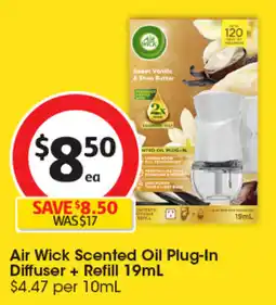 Coles Air Wick Scented Oil Plug-In Diffuser + Refill offer